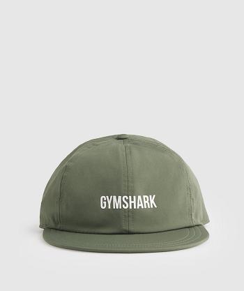 Accessories Klobouky Gymshark Byty Peak Cap Olivy Zelené | CZ 2073TCE